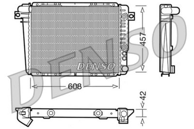 Radiator, engine cooling DENSO DRM05070