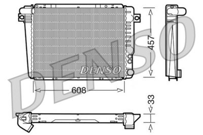 Radiator, engine cooling DENSO DRM05072
