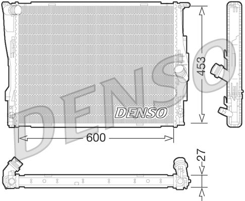 DENSO DRM05073 Radiator, engine cooling