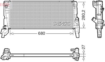 Radiator, engine cooling DENSO DRM05074