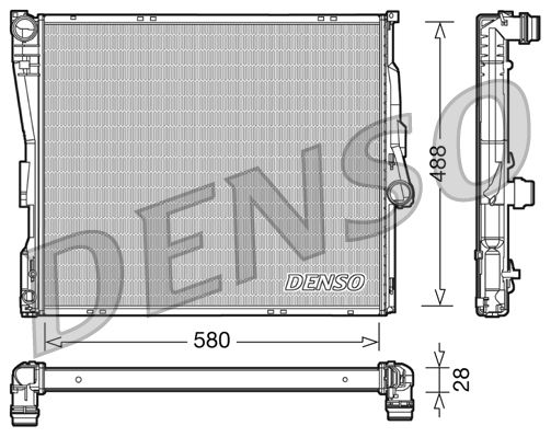 DENSO DRM05090 Radiator, engine cooling