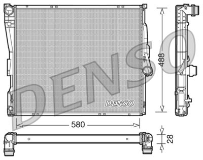 Radiator, engine cooling DENSO DRM05090