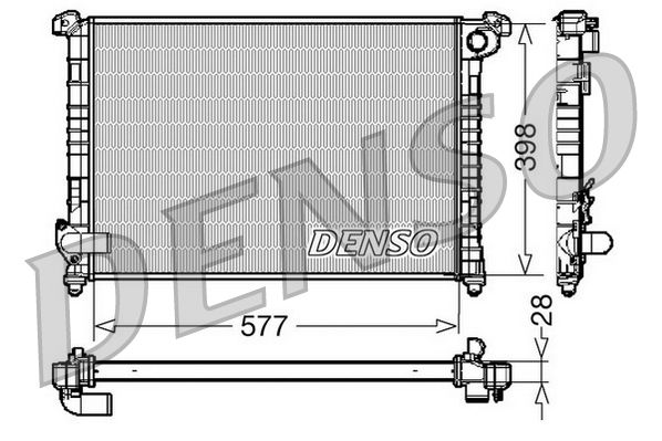 DENSO DRM05100 Radiator, engine cooling