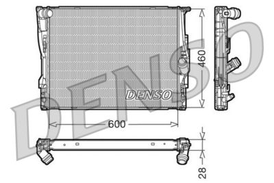 Radiator, engine cooling DENSO DRM05110