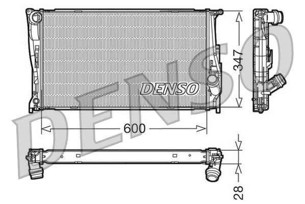 DENSO DRM05111 Radiator, engine cooling