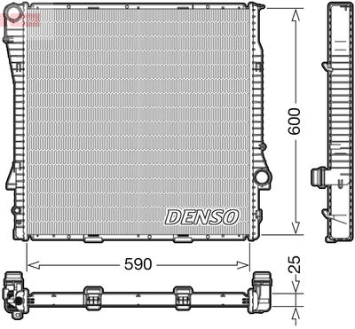 Radiator, engine cooling DENSO DRM05113