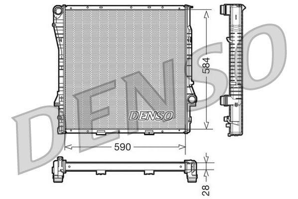 DENSO DRM05115 Radiator, engine cooling