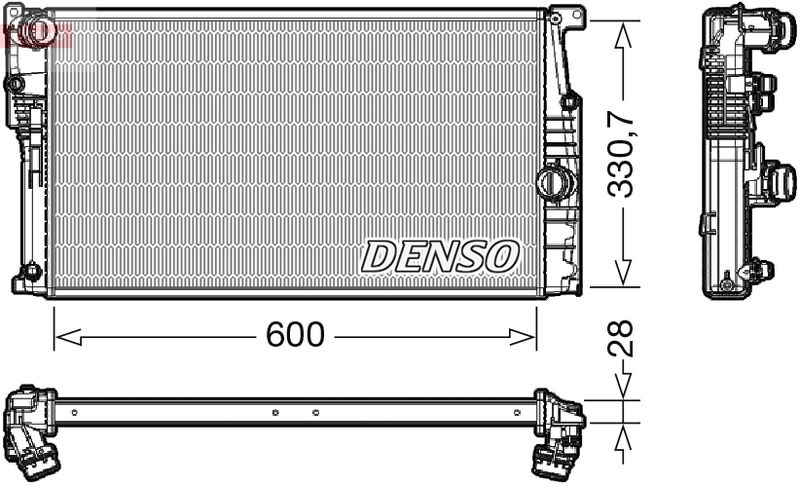 DENSO DRM05120 Radiator, engine cooling