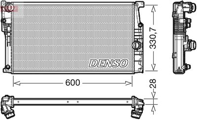 Radiator, engine cooling DENSO DRM05120