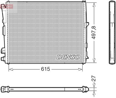 Radiator, engine cooling DENSO DRM05123