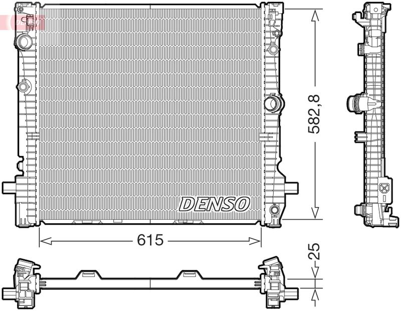 DENSO DRM05124 Radiator, engine cooling
