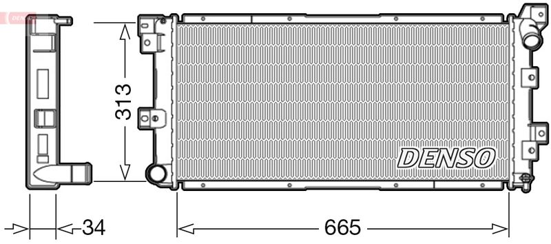 DENSO DRM06002 Radiator, engine cooling