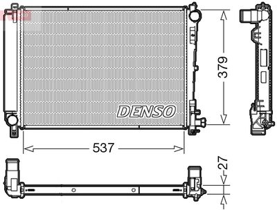 Radiator, engine cooling DENSO DRM06003