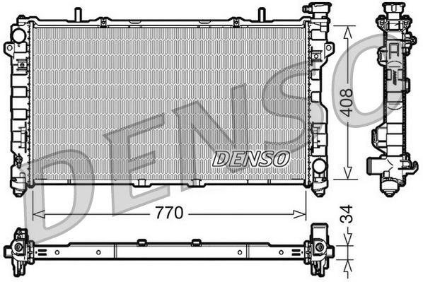 DENSO DRM06012 Radiator, engine cooling