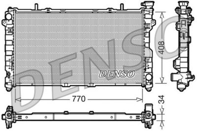 Radiator, engine cooling DENSO DRM06012