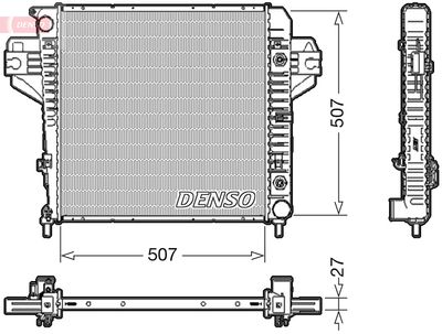 Radiator, engine cooling DENSO DRM06033
