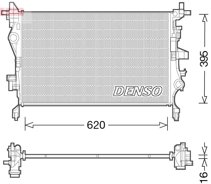 DENSO DRM06036 Radiator, engine cooling
