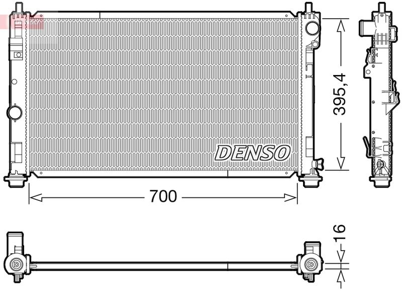 DENSO DRM06039 Radiator, engine cooling