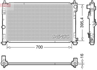 Radiator, engine cooling DENSO DRM06039