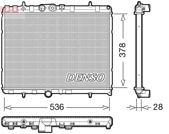 DENSO DRM07004 Radiator, engine cooling