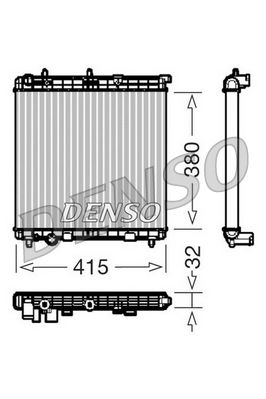 DENSO DRM07011 Radiator, engine cooling