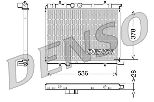 DENSO DRM07021 Radiator, engine cooling