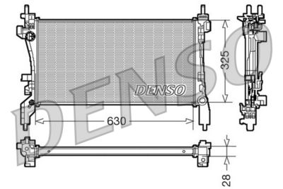 Radiator, engine cooling DENSO DRM07041
