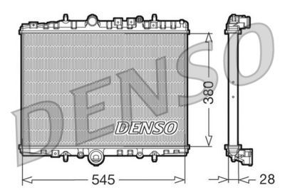 Radiator, engine cooling DENSO DRM07056