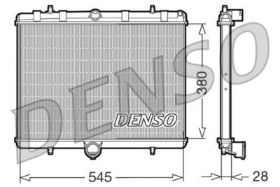Radiator, engine cooling DENSO DRM07060