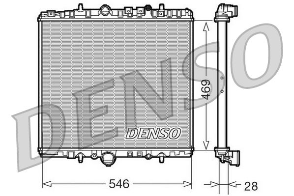 DENSO DRM07061 Radiator, engine cooling