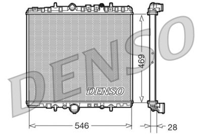 Radiator, engine cooling DENSO DRM07061