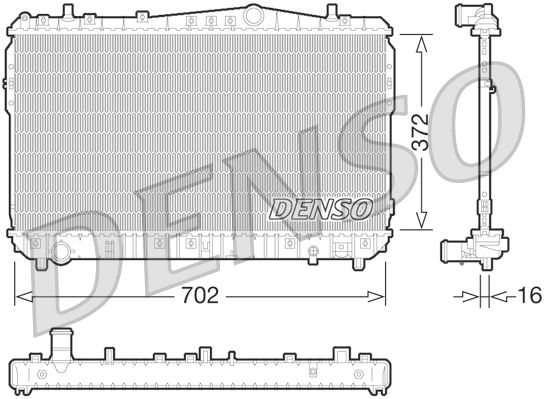DENSO DRM08004 Radiator, engine cooling