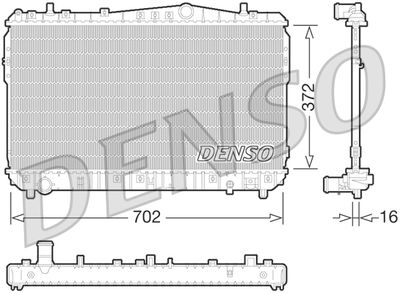 Radiator, engine cooling DENSO DRM08004
