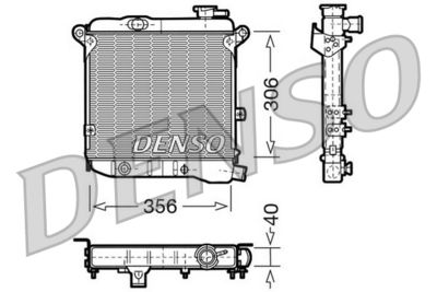 Radiator, engine cooling DENSO DRM09002