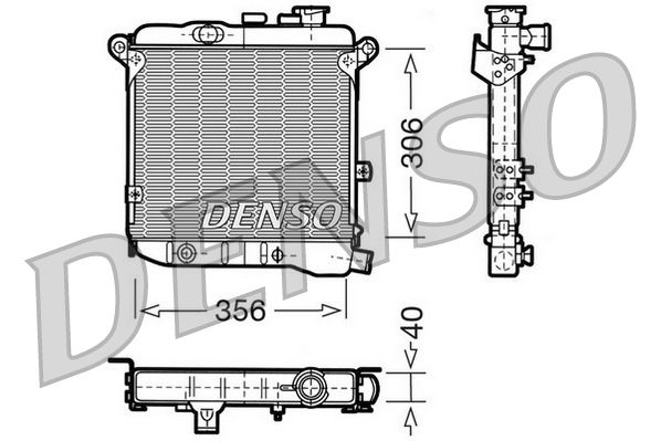 DENSO DRM09003 Radiator, engine cooling