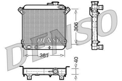 Radiator, engine cooling DENSO DRM09004