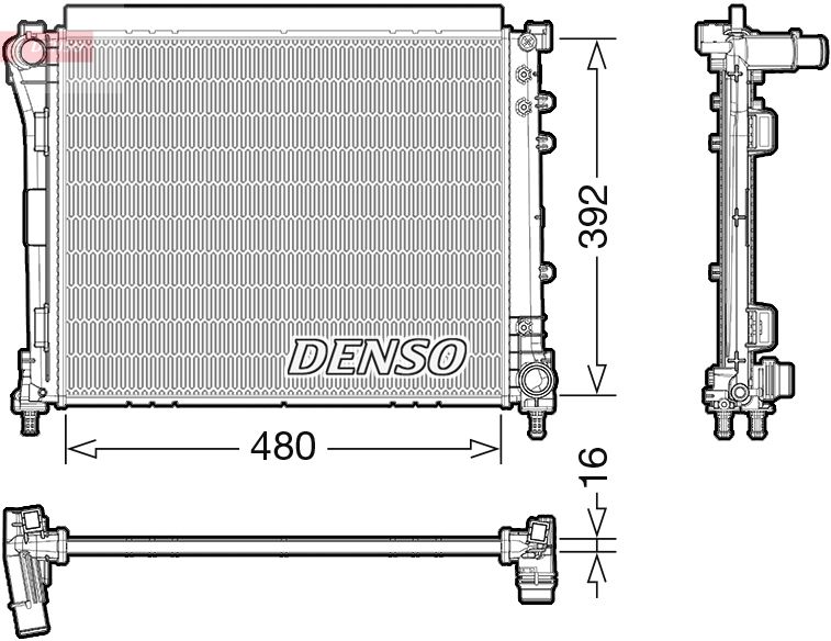 DENSO DRM09006 Radiator, engine cooling