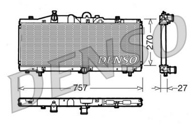 Radiator, engine cooling DENSO DRM09010