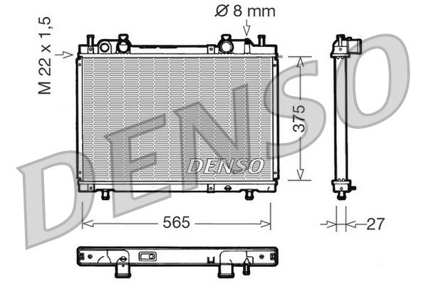 DENSO DRM09026 Radiator, engine cooling