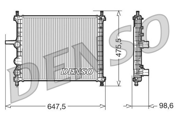DENSO DRM09038 Radiator, engine cooling