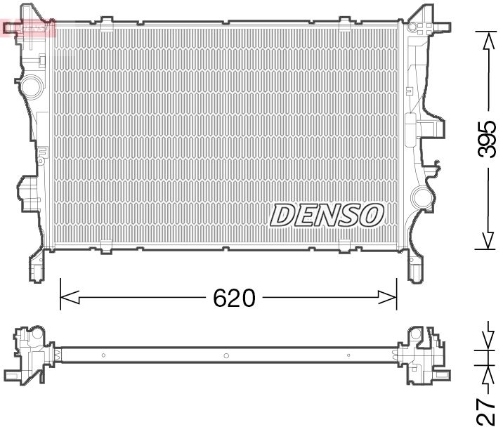 DENSO DRM09045 Radiator, engine cooling