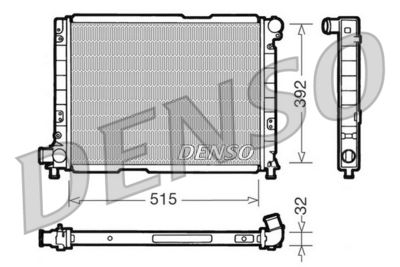 Radiator, engine cooling DENSO DRM09050