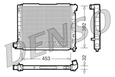 Radiator, engine cooling DENSO DRM09053