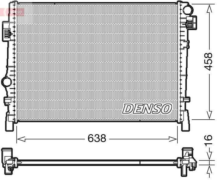 DENSO DRM09054 Radiator, engine cooling