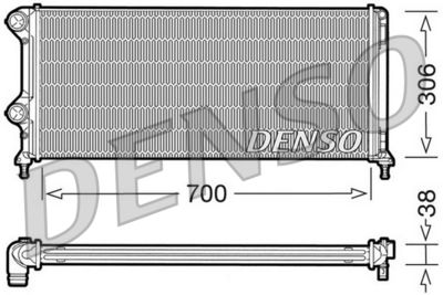 Radiator, engine cooling DENSO DRM09060
