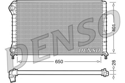 Radiator, engine cooling DENSO DRM09061