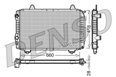 Radiator, engine cooling DENSO DRM09071