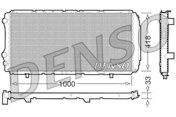 DENSO DRM09075 Radiator, engine cooling