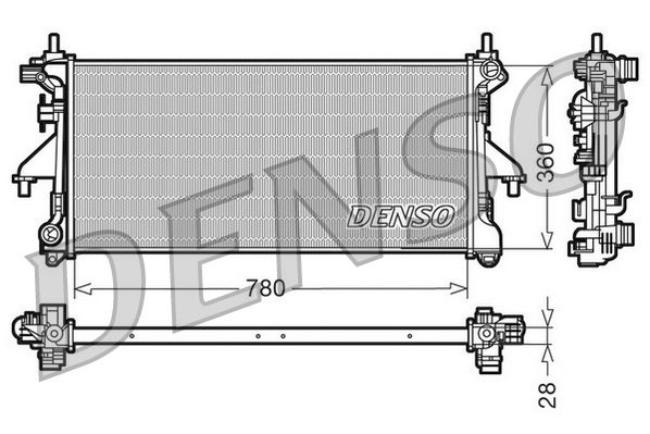 DENSO DRM09079 Radiator, engine cooling