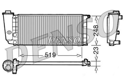 Radiator, engine cooling DENSO DRM09080